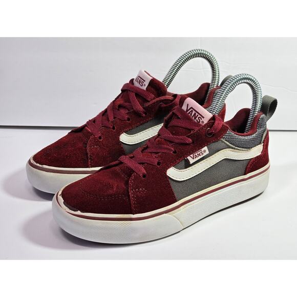 Vans Other - Vans Old Skool Low Top Unisex Skateboard Shoes Sz. 2Y| Maroon | Red | 721454